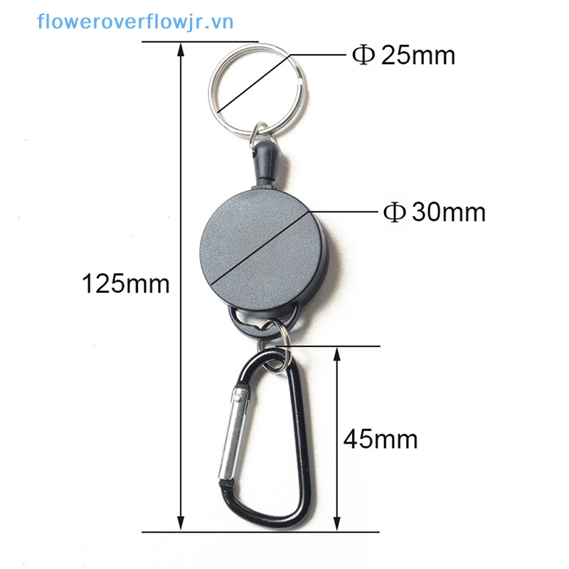 Dây Móc Chìa Khóa Bằng Thép Co Giãn Có Thể Thu Gọn FJR 2023
