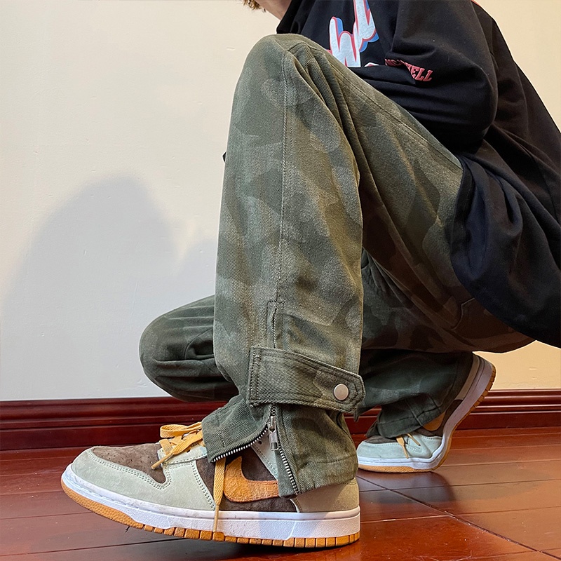 Quần Short Nam Họa Tiết Rằn Ri Phong Cách Retro