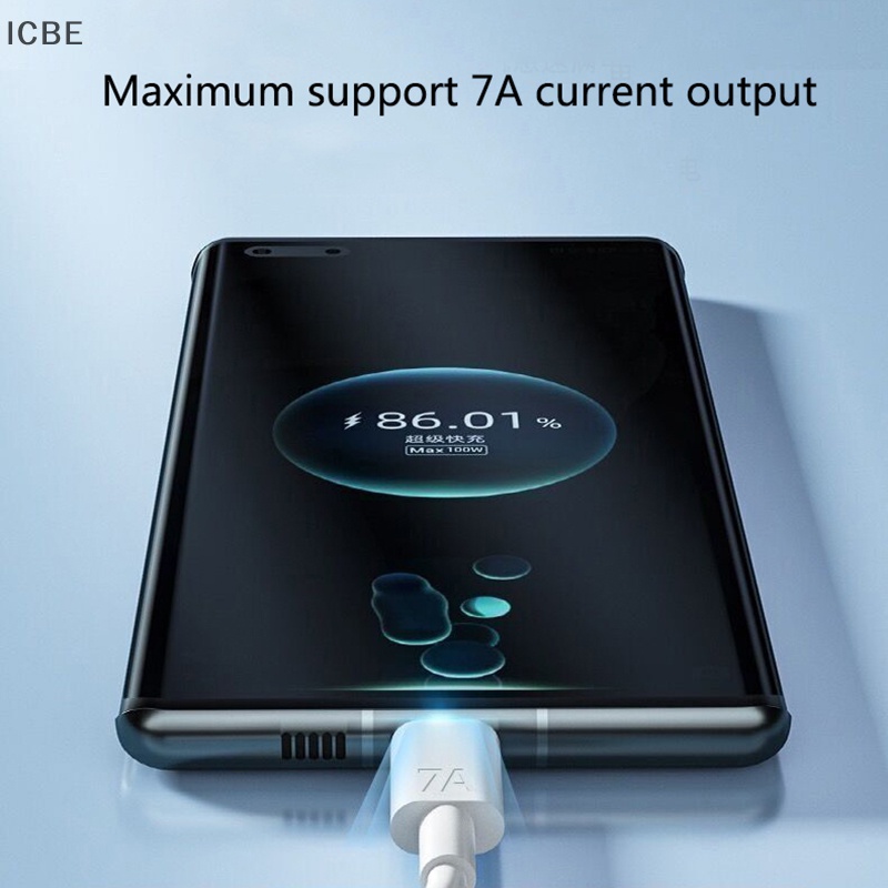 Dây Cáp Sạc USB Loại C 7A 100W Cho Huawei mate40Pro nova9
