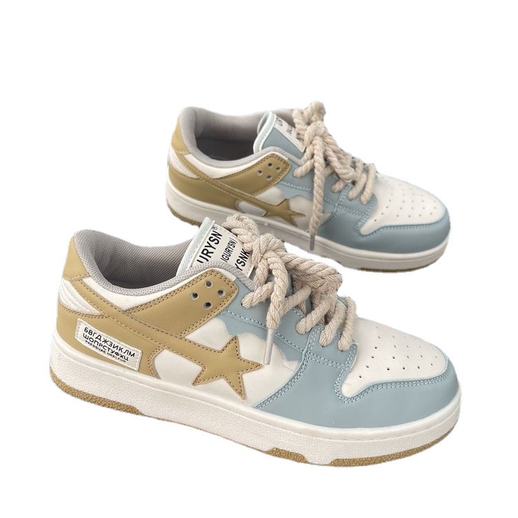 Giày Thể Thao Đế Bằng Phong Cách Hàn Quốc Harajuku Dành Cho Nữ