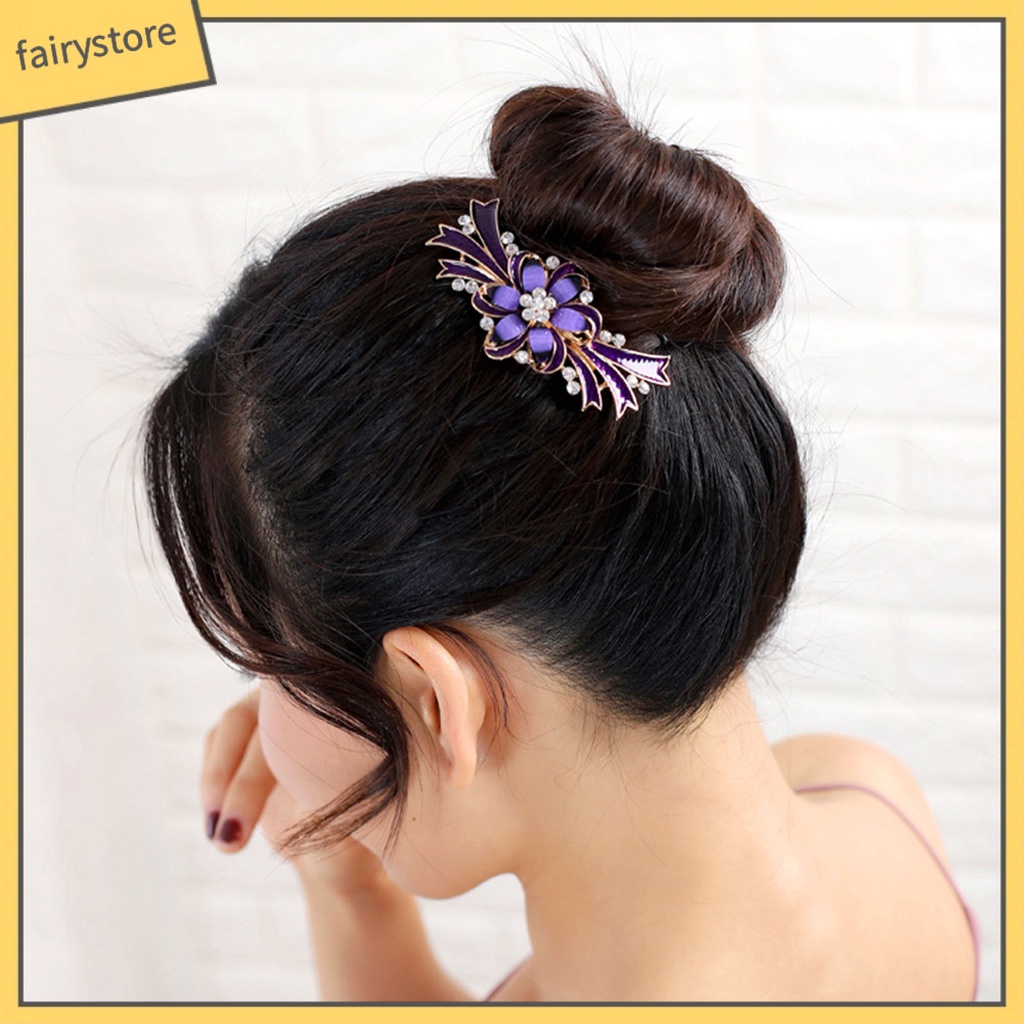 Lược Cài Tóc Đính Đá Tạo Kiểu Phong Cách Vintage Cho Nữ