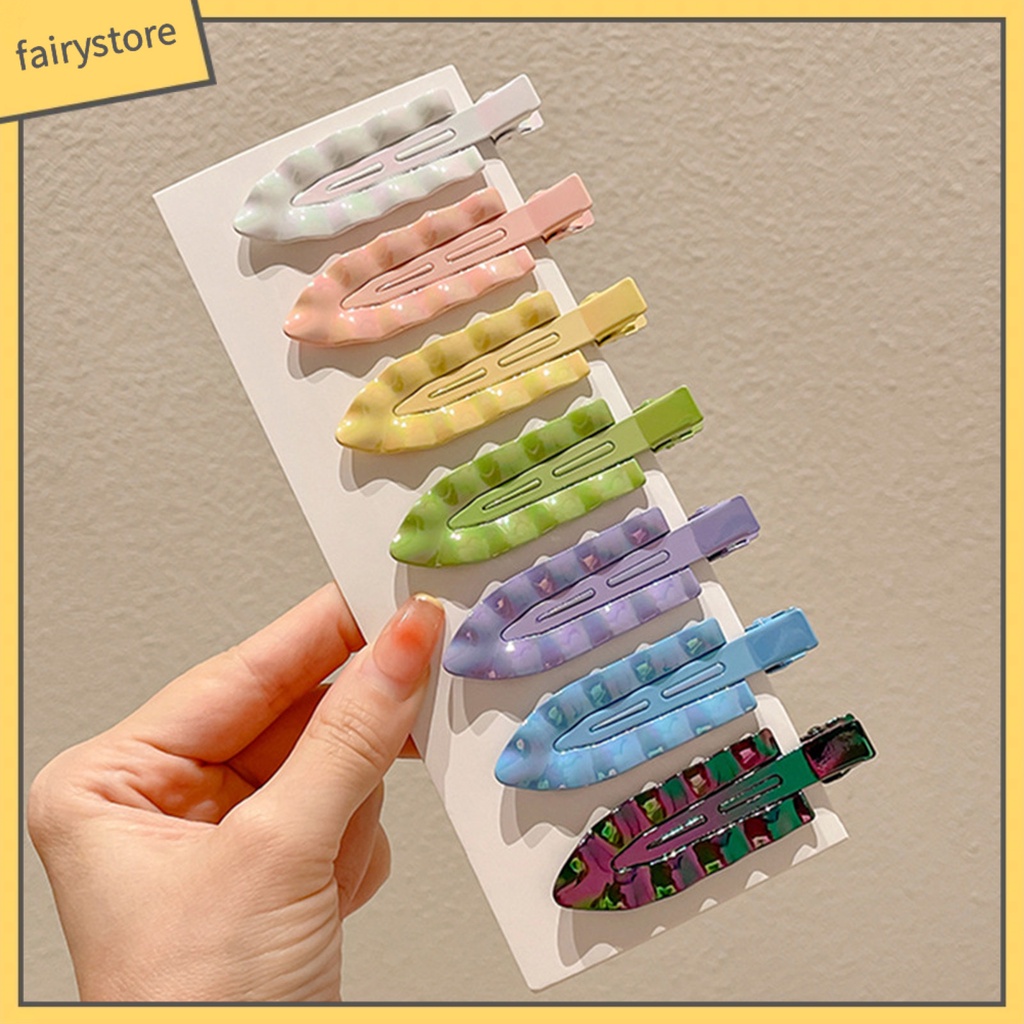 Kẹp Tóc Hình Lượn Sóng Không Đường May Chống Trượt Có Thể Tái Sử Dụng