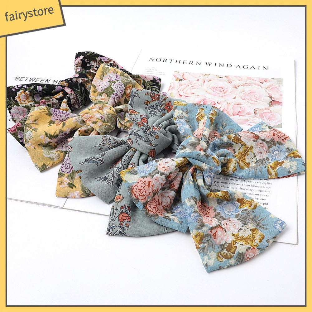 Kẹp TóC HìNh Nơ / Hoa MàU Trơn ThờI Trang Cho Nữ