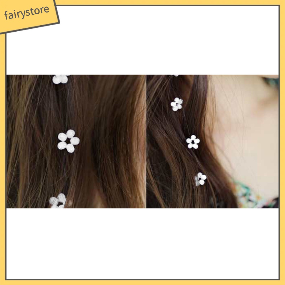 Lược Cài Tóc Vô Hình Họa Tiết Hoa Xinh Xắn Cho Nữ