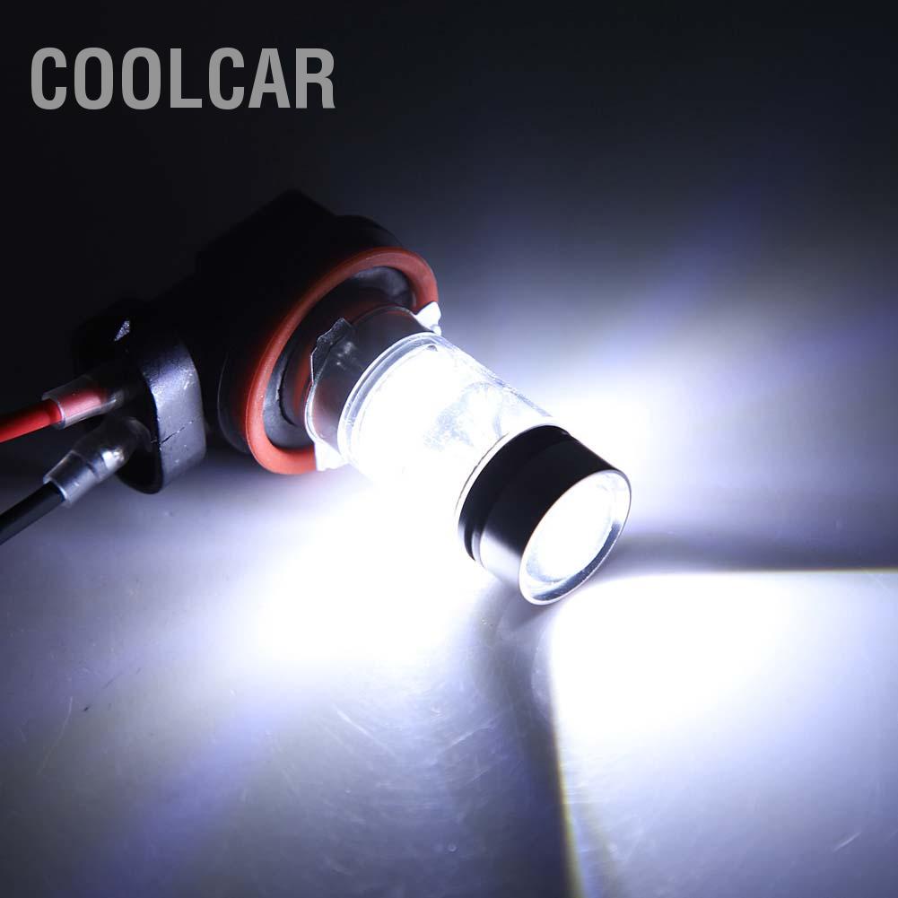CoolCar H11 H8 Đèn sương mù 100W 20LEDs ô tô Bóng đèn pha màu trắng