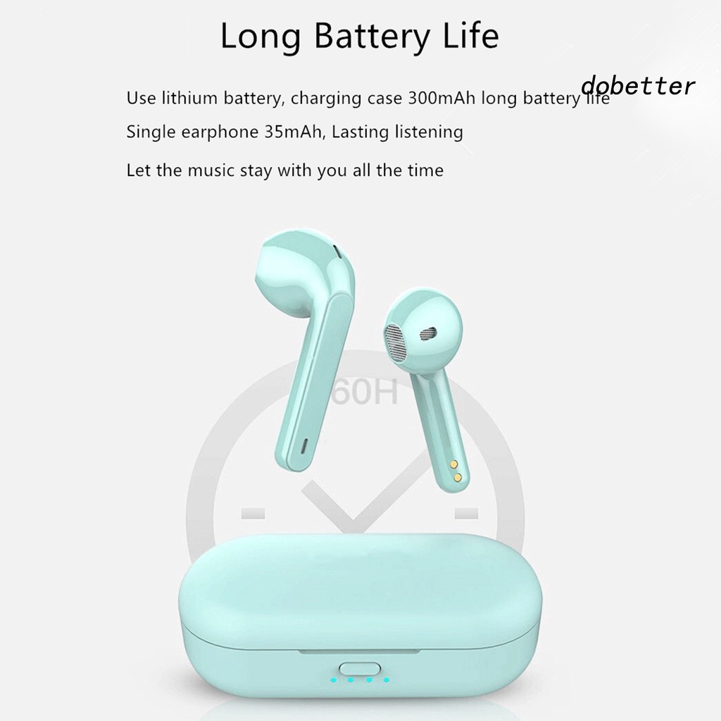 Tai Nghe Nhét Tai Không Dây Bluetooth 5.0 Âm Thanh Siêu Trầm Hình Bánh Macaroon Mini