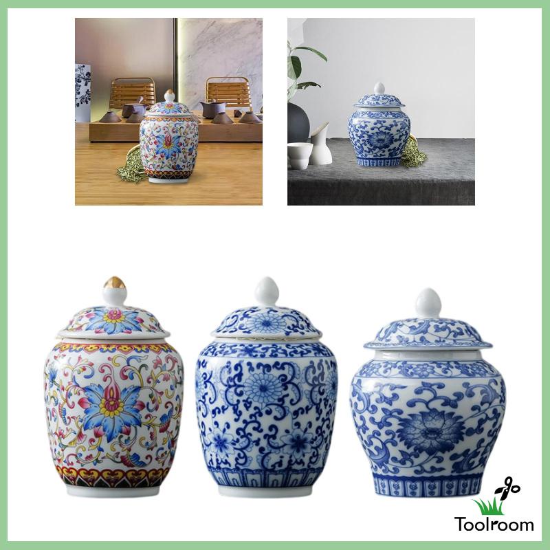 Lọ Gốm Đựng Trà Có Nắp Đậy Tiện Dụng