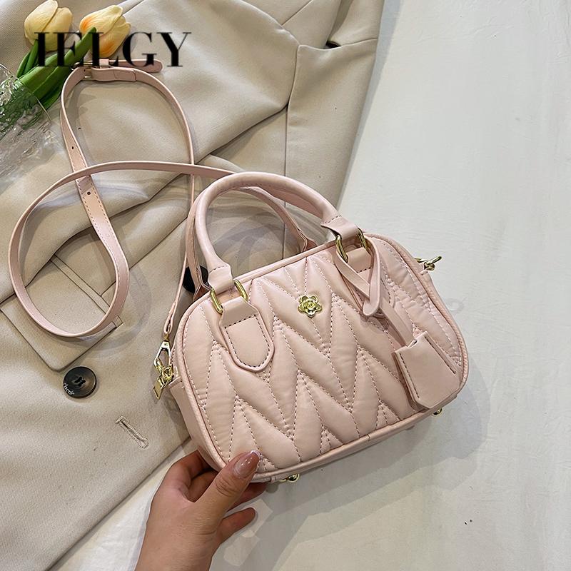 Túi Đeo Chéo Da Mềm Dáng Vuông Nhỏ Kiểu Phương Tây Thời Trang Cao Cấp Cho Nữ