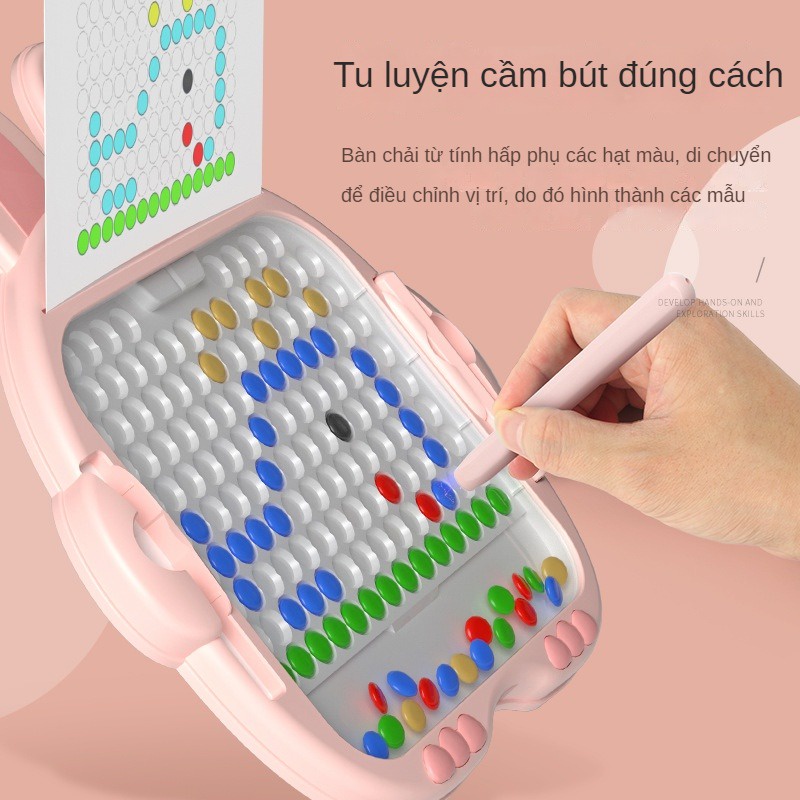 Bảng Vẽ Xếp Hình Nam Châm Nhiều Màu Sắc Vui Nhộn Cho Bé