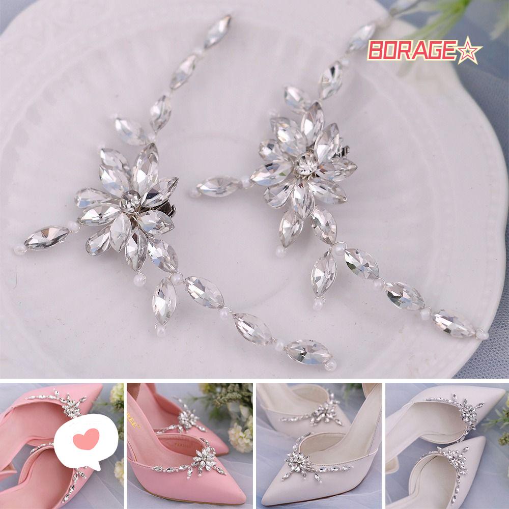 1 Cặp Ghim Cài Áo Hình Giày Cao Gót Cho Cô Dâu