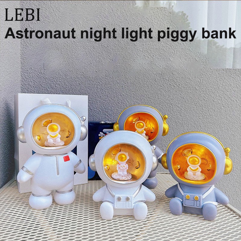 Lebi Đèn Ngủ Chiếu Sáng Hình Phi Hành Gia Hoạt Hình Đáng Yêu