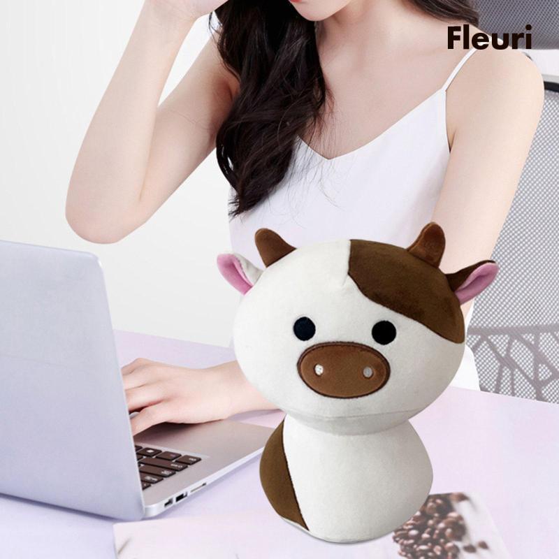 Thú Nhồi Bông Hình Bò Sữa Mềm Mại Đáng Yêu Cho Bé Trai Và Gái