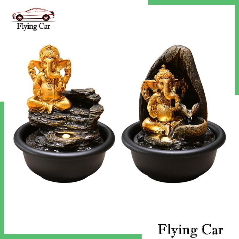 [Lzdjfmy2] Bức Tượng Thác Nước Để Bàn Trang Trí Phong Cảnh Đá Thác Nước