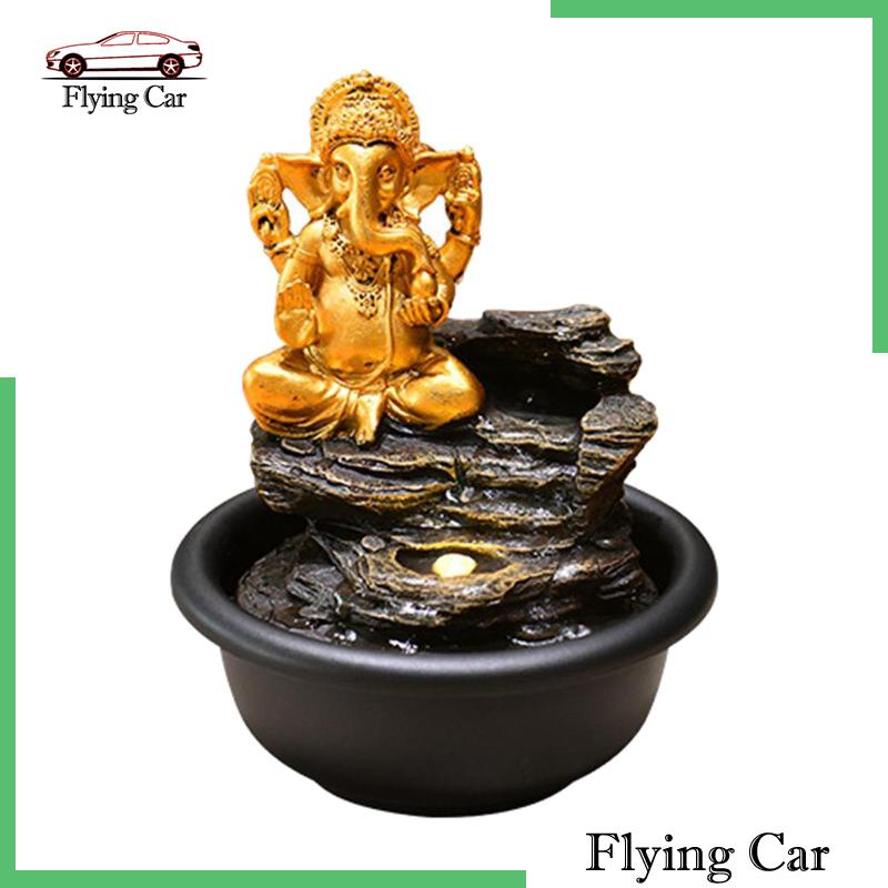 [Lzdjfmy2] Bức Tượng Thác Nước Để Bàn Trang Trí Phong Cảnh Đá Thác Nước