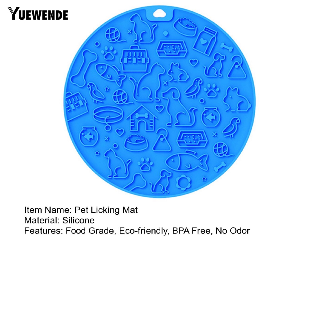 Đệm Silicone Hình Tròn Lót Thức Ăn Cho Thú Cưng