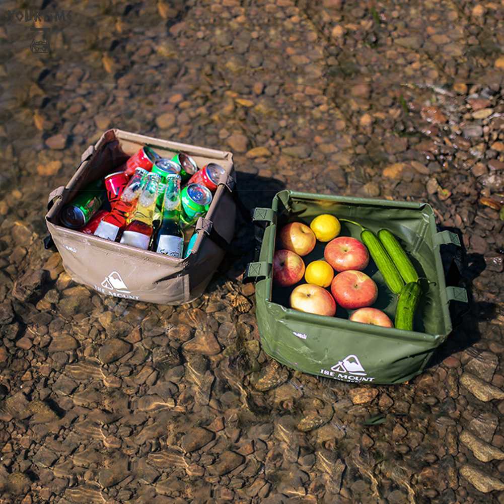 Xô Đựng Nước Có Thể Gấp Gọn Tiện Dụng Khi Đi Cắm Trại