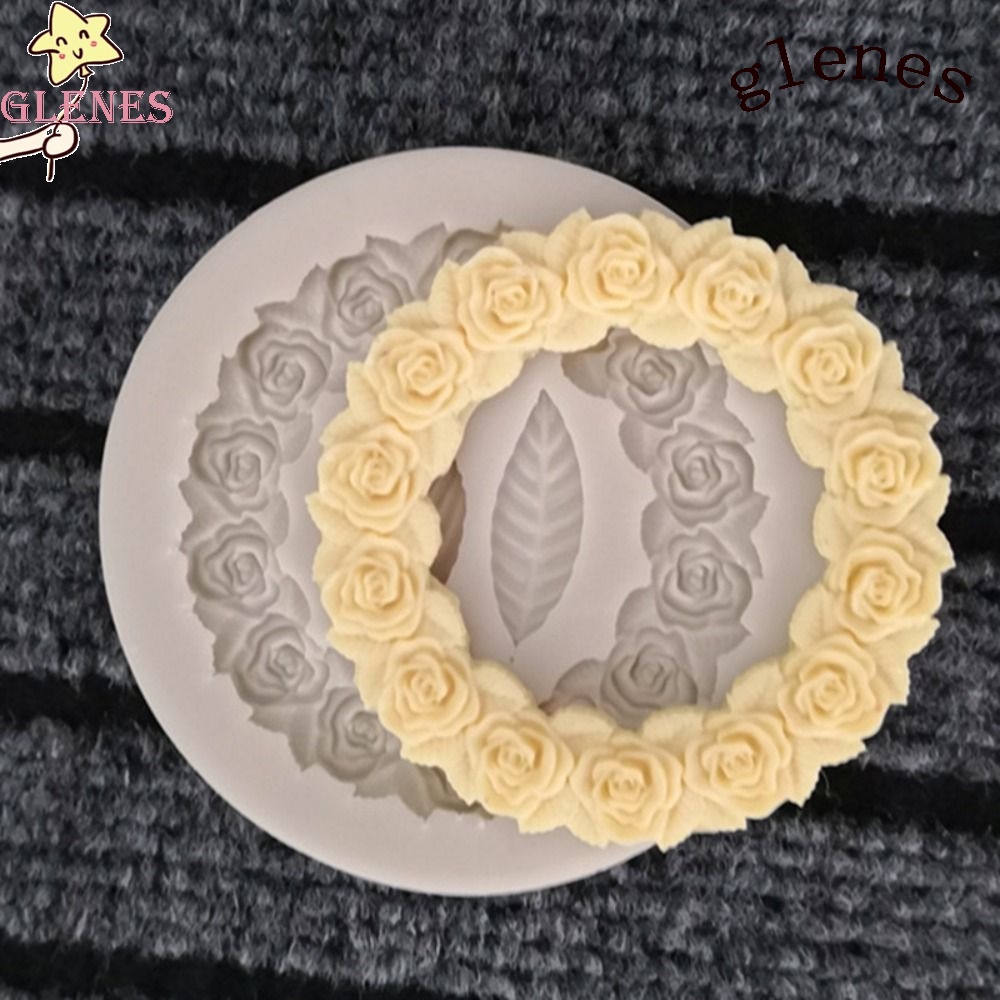 Khuôn Silicone Làm Bánh Không Mùi Dập Nổi Hình Chiếc Lá DIY