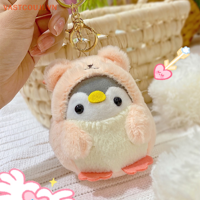 Móc Khóa Hình Chim Cánh Cụt Nhồi Bông Đáng Yêu