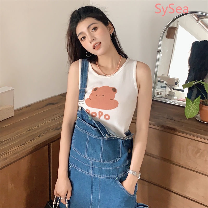 Áo Hai Dây Ôm Dáng Thời Trang Mùa Hè Hàn Quốc Cho Nữ