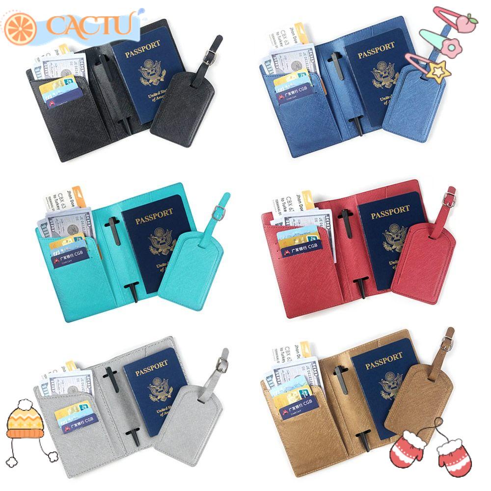 Bộ 2 Vỏ Bọc Bảo Vệ Hộ Chiếu Thiết Kế Thời Trang Đa Năng