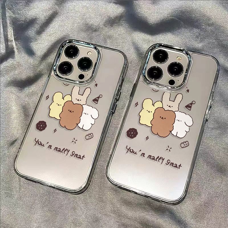 ✅Ốp Điện Thoại Mềm Chống Sốc In Hình Gấu Thỏ Cho Iphone 11Plus 137 128 14pro CVPX