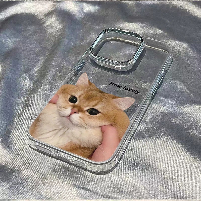 ✅Ốp Điện Thoại Mềm Chống Sốc In Hình Mèo Cho Iphone 8 12 11 7 14Pro Plus Max 13