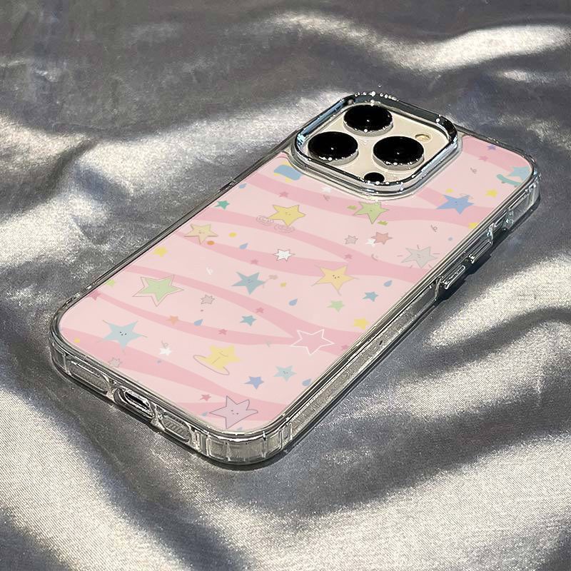 ✅Ốp Điện Thoại Mềm Chống Sốc 4X4E Cho iPhone12 Apple plus11 1387 Star / Pink 14pro