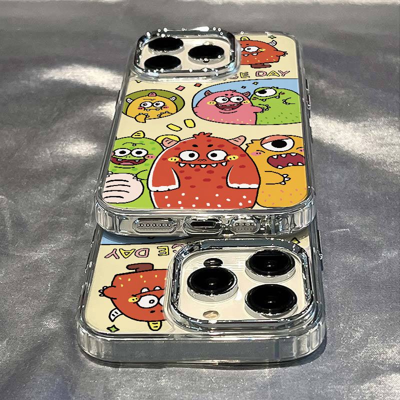 ✅Ốp Điện Thoại Dẻo Họa Tiết Quái Vật Chống Sốc Cho Iphone max714pro / iPhone12 11 plus813 K4Y0