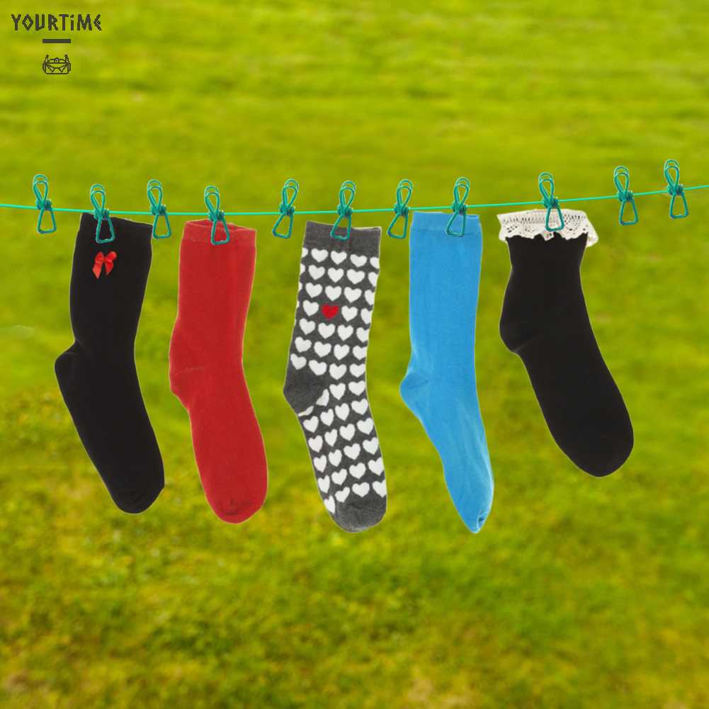 Dây Phơi Quần Áo Có Thể Gấp Gọn Kèm Kẹp Tiện Dụng Cho Gia Đình / Ban