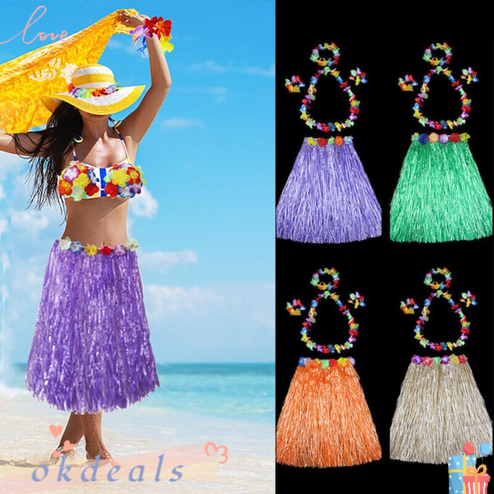 Bộ 5 Vòng Tay Màu Sắc Phong Cách Hawaii Quyến Rũ Cho Nữ