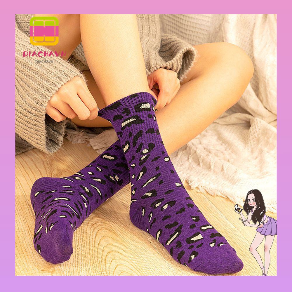 Vớ Cotton Cổ Cao Phong Cách Đường Phố Thời Trang Thu Đông Cho Nữ