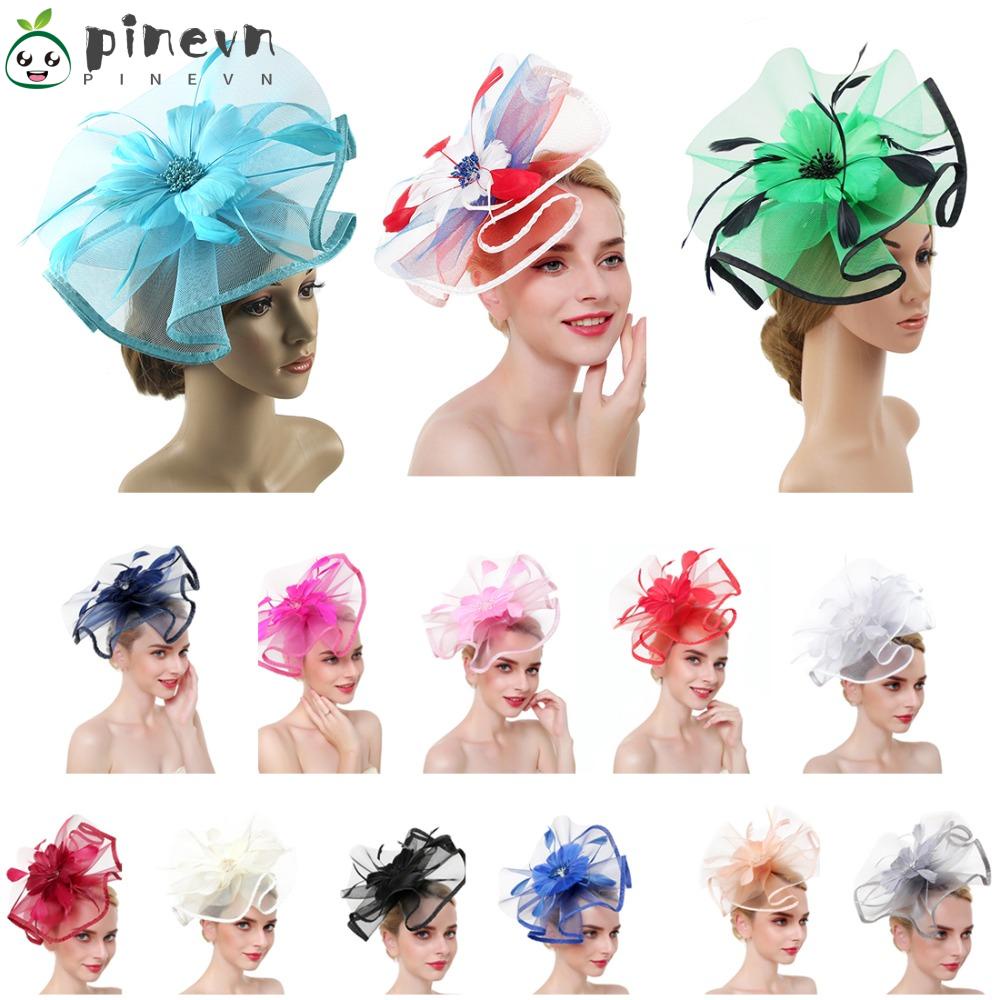 Mũ Phối Lông Vũ Phụ Kiện Cho Cô Dâu