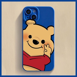 Ốp Điện Thoại Silicon Chống Vỡ Hình Winnie The Pooh Cho IPhone 12 Pro Max X XR XS Max SE 7 Plus 8 Plus 13 Pro Max 14 Pro Max