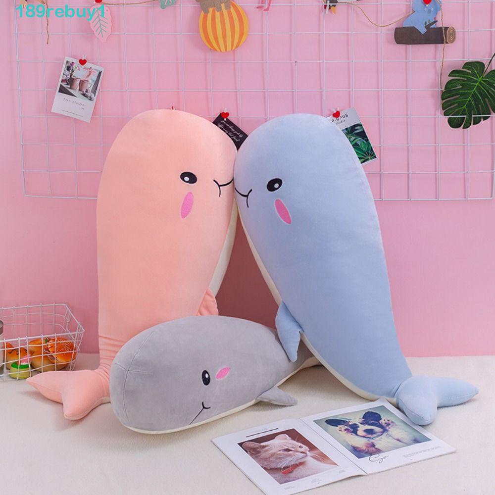 Đồ chơi nhồi bông Hình Cá Voi Hoạt Hình Đáng Yêu REBUY1