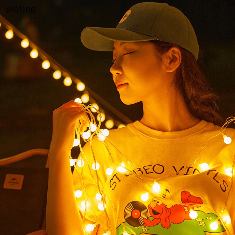 Dây Đèn Led 100 Bóng Hình Quả Cầu Pha Lê Chống Nước Sử Dụng Năng Lượng Mặt Trời