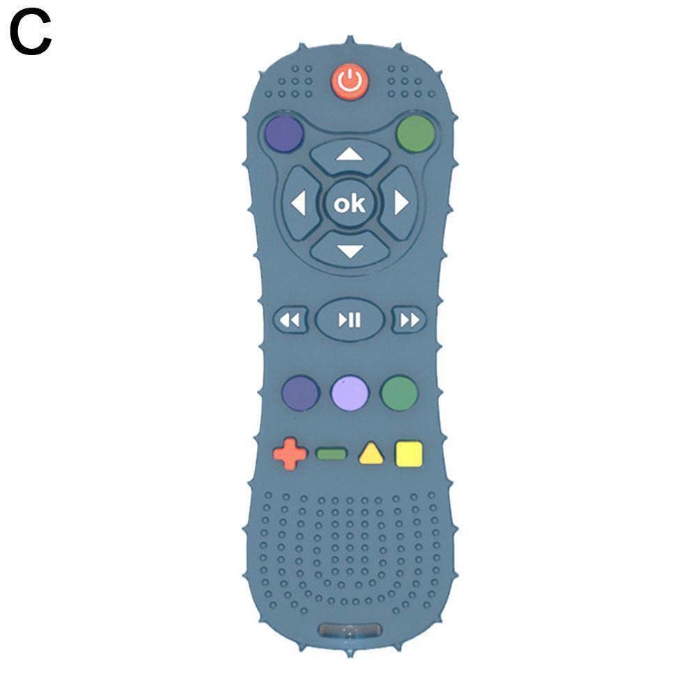 New Baby Dental Gum Baby Anti-eating Hand Grinder Silicone Dental Teether Pressable Remote Control Dental Teether