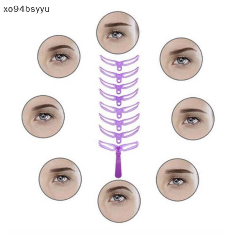 Bộ 8 Khuôn Kẻ Lông Mày Tự Tạo Dáng Tiện Dụng Xo94Bsyu