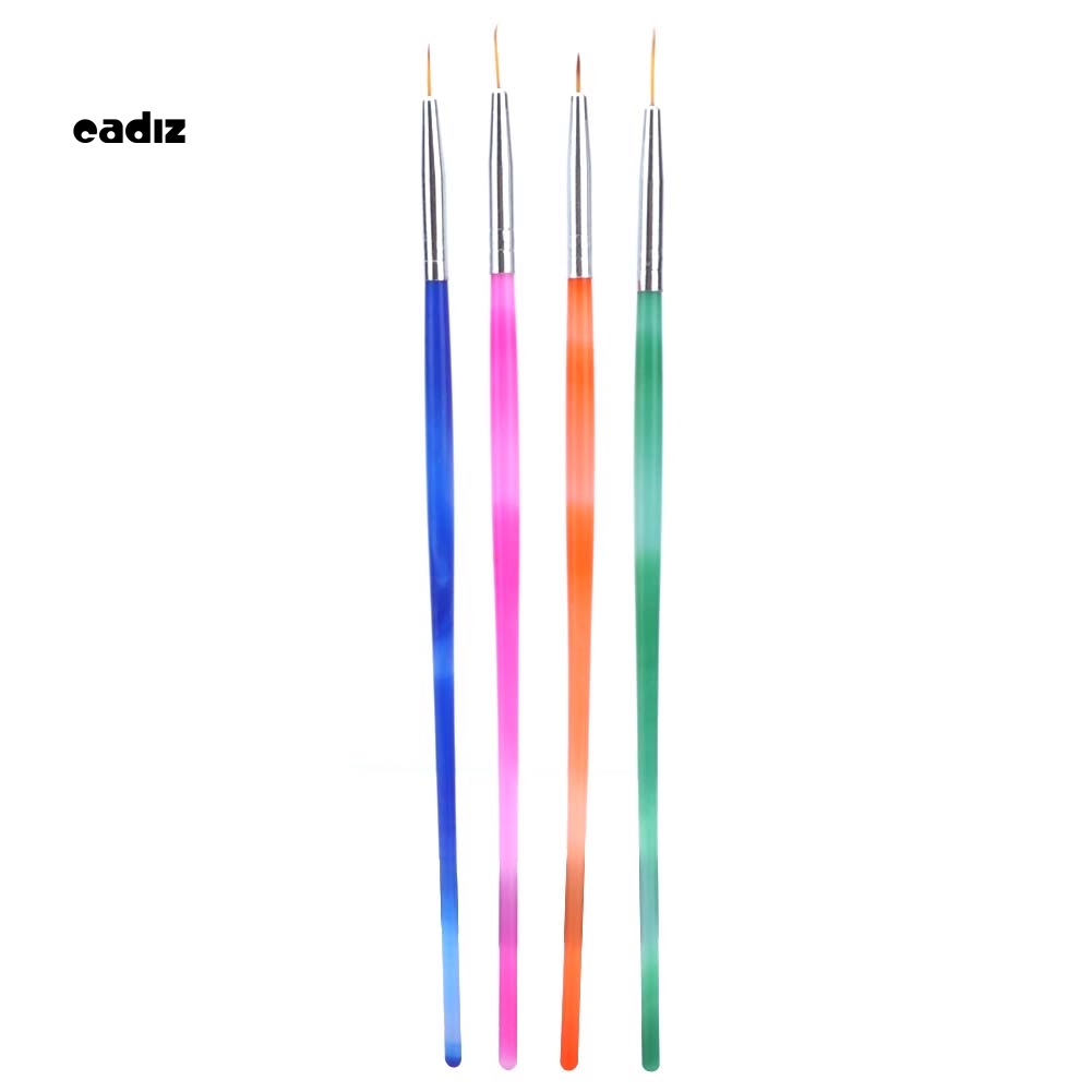 Set 4 Cọ Vẽ Trang Trí Móng Tay Nghệ Thuật Chuyên Nghiệp