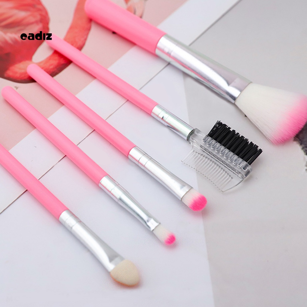 Set 5 Cọ Trang Điểm Mềm Mại Tiện Dụng Khi Đi Du Lịch