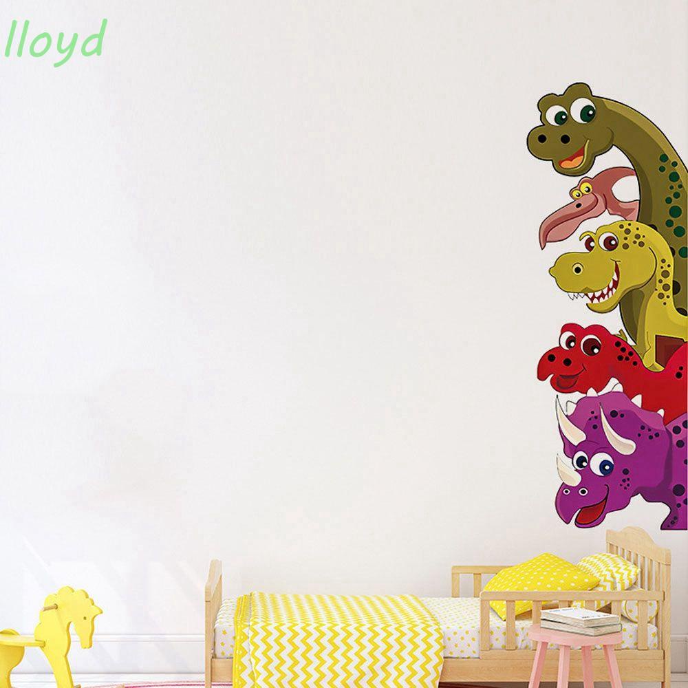 Sticker Dán Tường Họa Tiết Khủng Long Dễ Thương Bắt Mắt