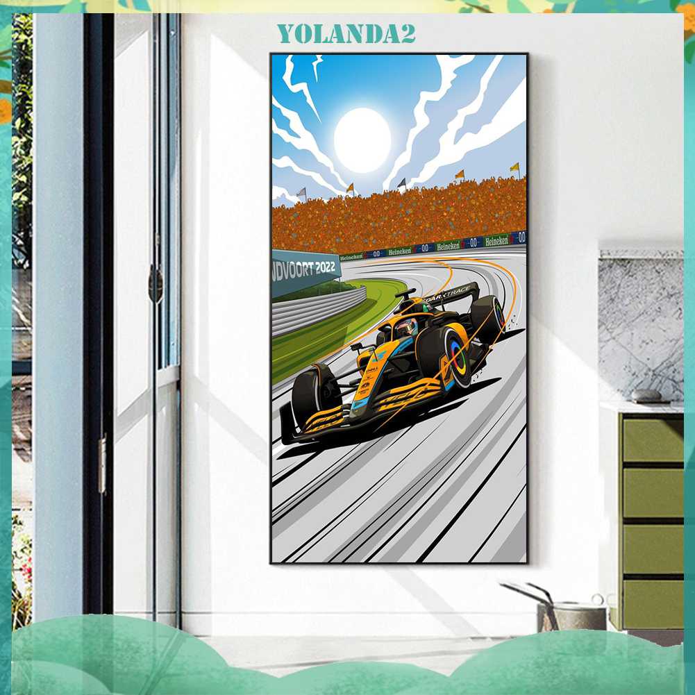 Tranh Đính Đá Kim Cương Toàn Bộ 5D DIY Hình Vẽ Đua Xe