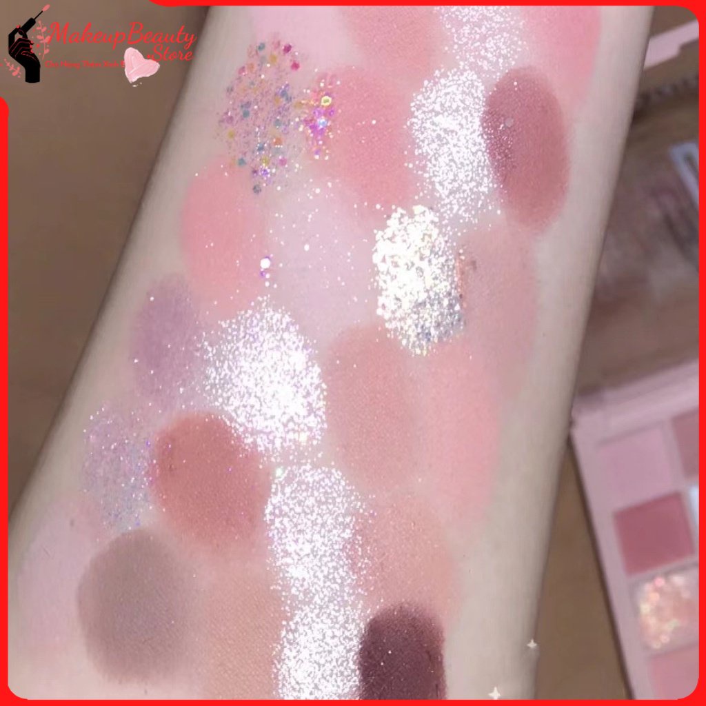 Bảng phấn mắt K'APEINE, phấn mắt nội địa trung 25 ô makeup tông cam hồng đào C5 MS 806