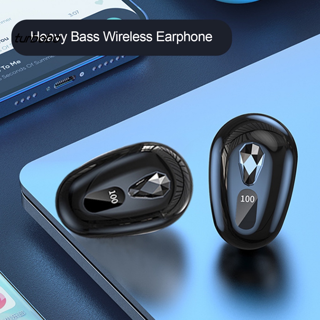 Tai Nghe Không Dây Bluetooth 5.2 turbobo 1 Bộ Nút Âm Lượng Trung Thực 200mAh Cao Cấp