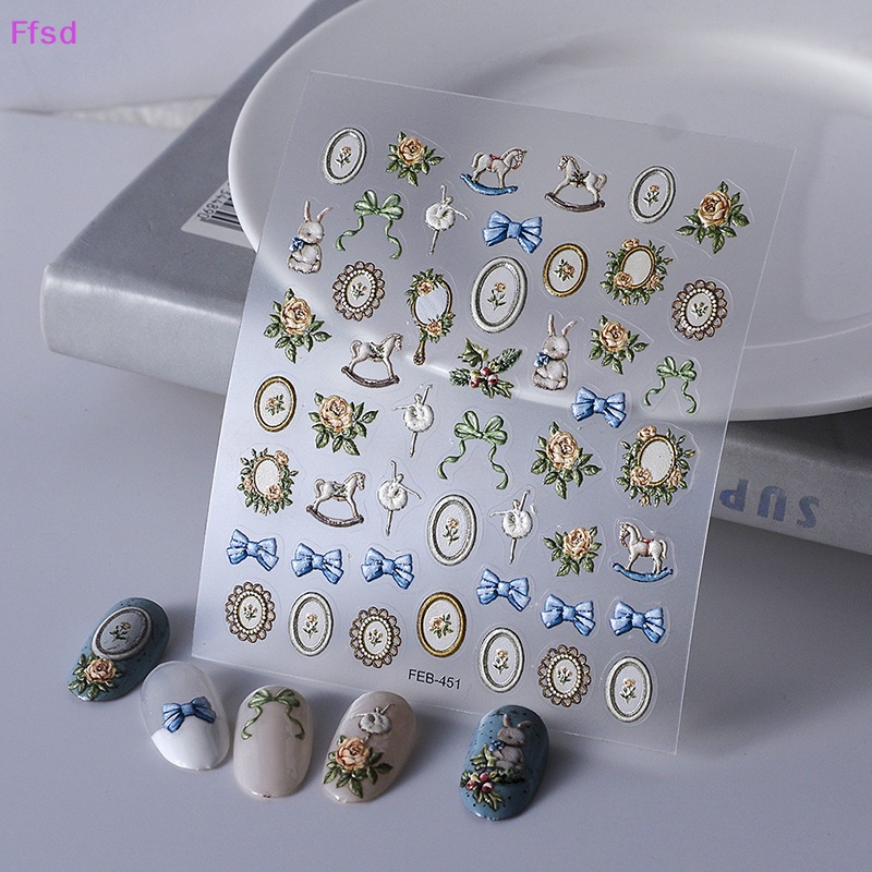 {Ffsd} Miếng Dán Trang Trí Móng Tay Ba Chiều Diy Đẹp Bán Chạy