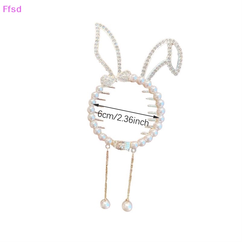 Kẹp Tóc Đuôi Ngựa Đính Đá Thanh Lịch Cho Nữ