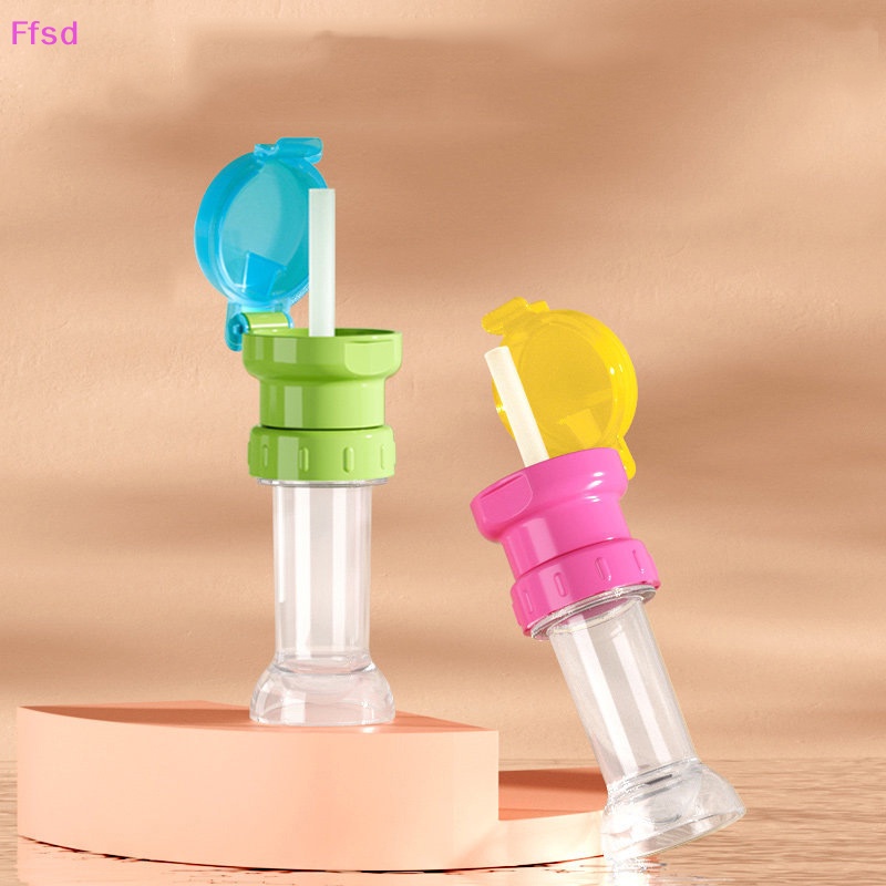 1 Bình Nước Chống Văng Có Nắp Xoay Kèm Ống Hút Cho Bé