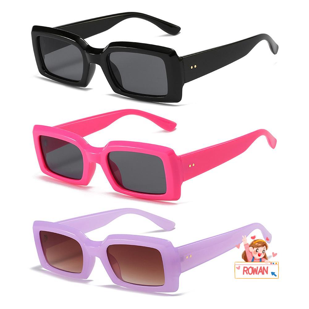 Kính Mát Gọng Vuông Nhỏ Chống Tia UV400 Phong Cách Retro