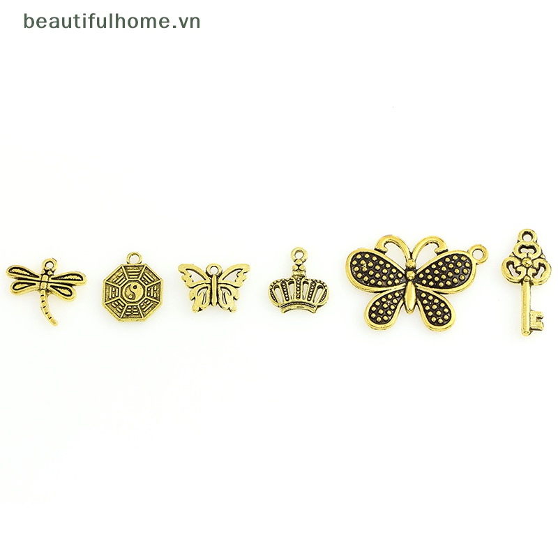 Bộ 50 Mặt Vòng cổ / Vòng Tay / Trang Sức Bằng Kim Loại Hỗn Hợp DIY