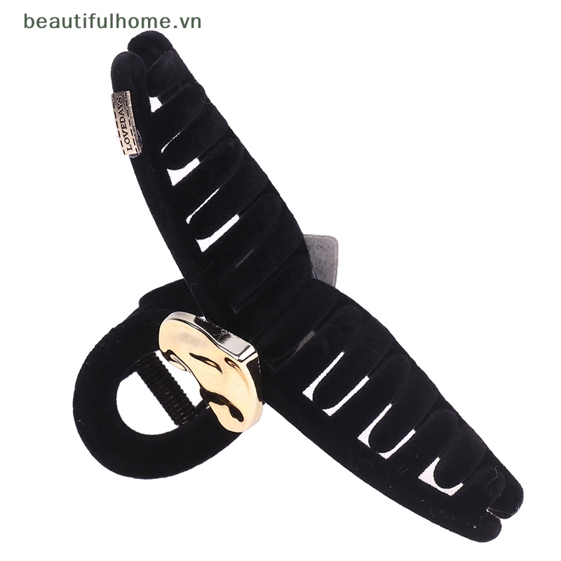 Kẹp Tóc Càng Cua Hình Trái Tim Màu Đen Bằng Nhung Thời Trang Tối Giản Dành Cho Bạn Nữ [beauty]