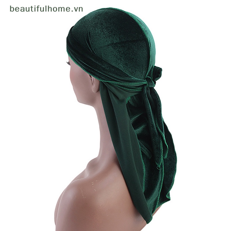 [beautifulhome] Mũ Turban Nhung Chemo Turban Cho Nam Và Nữ [beauty]